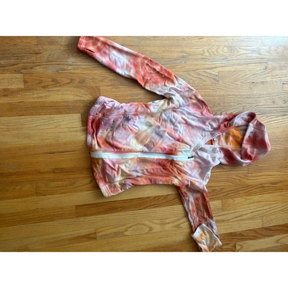 Upcycle Under Armour Womens Tie Dye Full Zip Hoodie Medium Sweatshirt